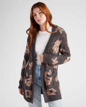 Floral Popcorn Cardigan