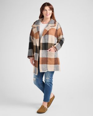 Plus Size Sweater Coatigan