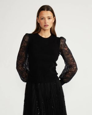 Tinsley Lace Sleeve Top