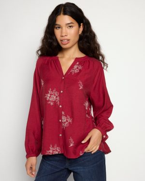 Embroidered Woven Blouse