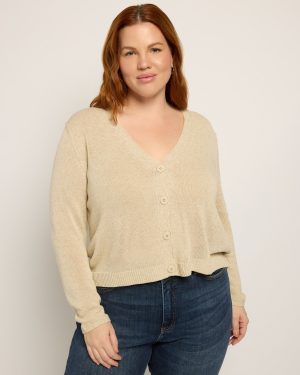 Plus Size Linen Blend Sweater