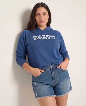 Plus Size Salty Graphic Hoodie