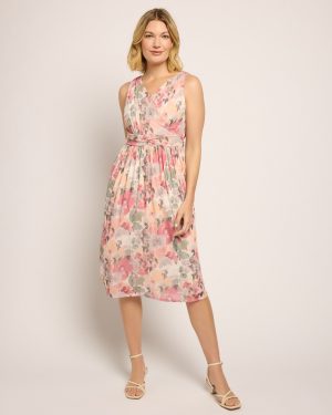 Floral Cross Swing Dress